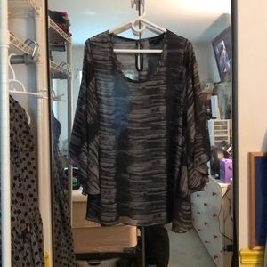 Flared Sleeved Blouse